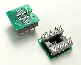 8-pin SSOP SMD to .300 mil Wide DIP plug adapter