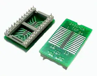 24-PIN SOIC SMD to .600 mil Wide DIP plug adapter